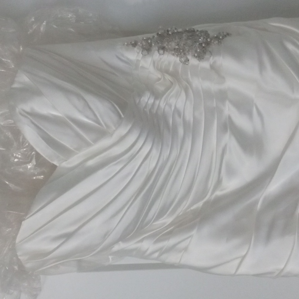 David's Bridal size 12 strapless dress